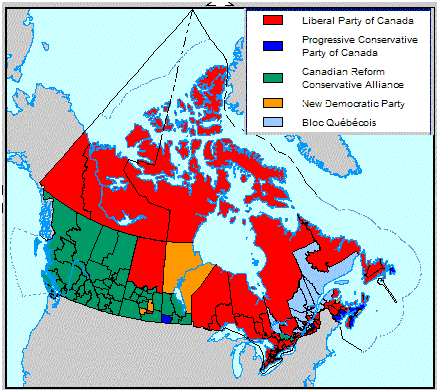 canada election map